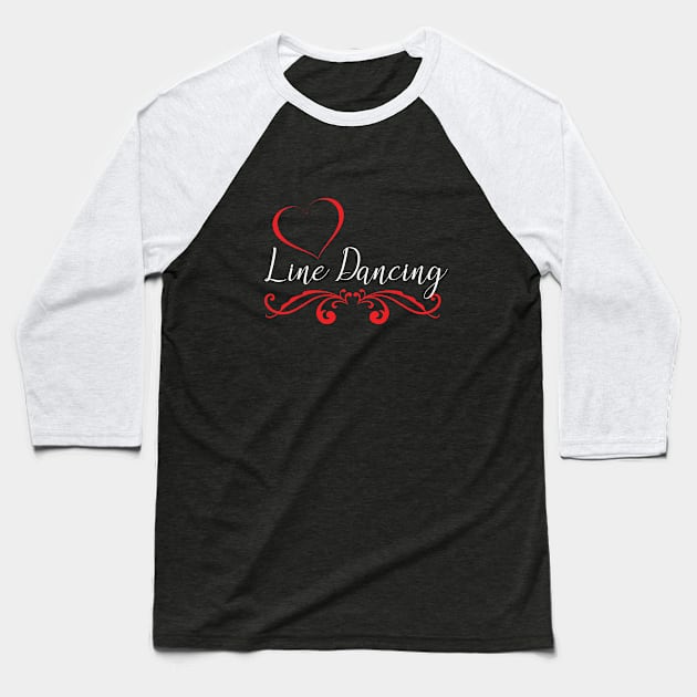 Line Dancing - Line Dancer Baseball T-Shirt by Kudostees